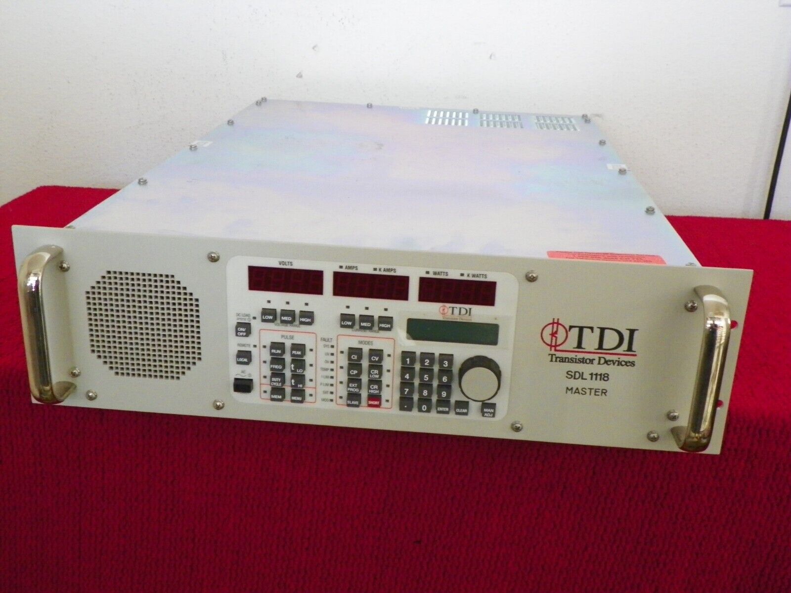 TDI Dynaload WCL488 50-400-2000 2KW Electronic Load SDL 1118 TDI Dynaload WCL488 50-400-2000 2KW Electronic Load SDL 1118